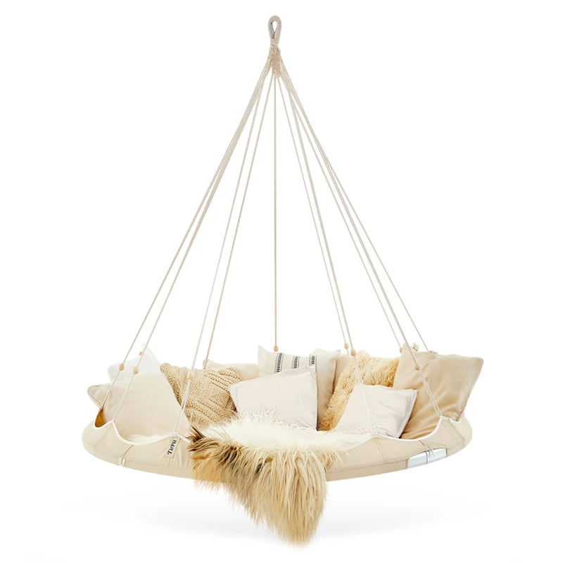 Hanging Bed - 5 Ft Classic Medium Bed Natural White by Tiipii Bed