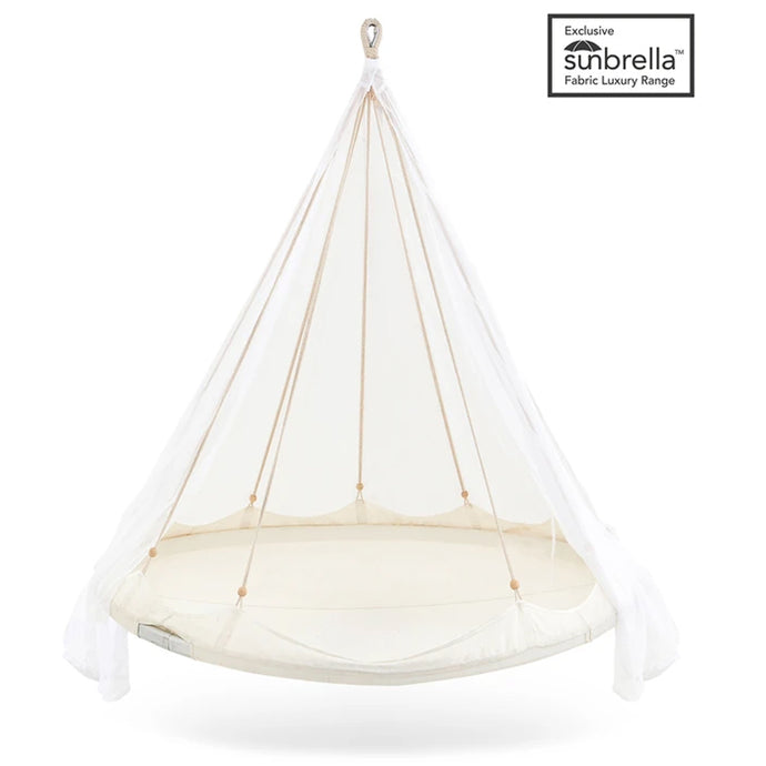 Hanging Bed - 6 ft Deluxe Large Sunbrella™ Bed Brilliant White by Tiipii Bed