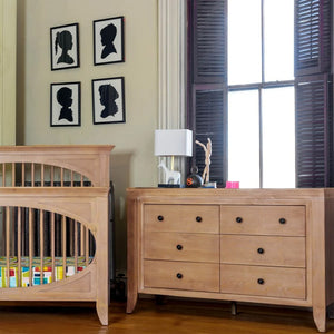 Milk Street Baby Cameo Oval 4-in-1 Convertible Crib - Freddie and Sebbie