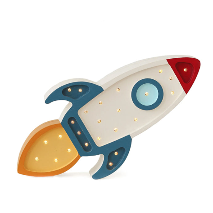 Night Lights For Kids - Rocket Ship Lamp by Little Lights 