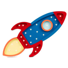 Load image into Gallery viewer, Night Lights For Kids - Rocket Ship Lamp by Little Lights 