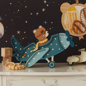 Night Lights For Kids - Vintage Plane by Little Lights