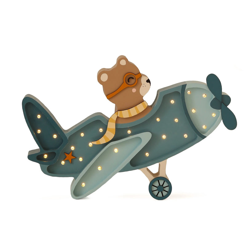 Night Lights For Kids - Vintage Plane by Little Lights