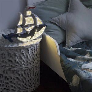 Night Lights For Kids - Whale Ship Lamp by Little Lights